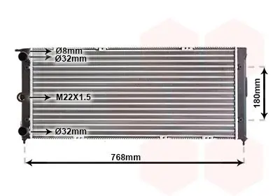 Handler.Part Radiator, engine cooling VAN WEZEL 58002037 1