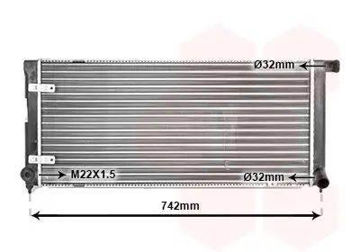 Handler.Part Radiator, engine cooling VAN WEZEL 58002042 1