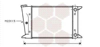 Handler.Part Radiator, engine cooling VAN WEZEL 58002044 1