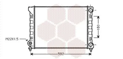 Handler.Part Radiator, engine cooling VAN WEZEL 58002111 1