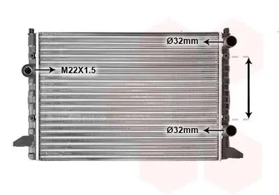 Handler.Part Radiator, engine cooling VAN WEZEL 58002120 1