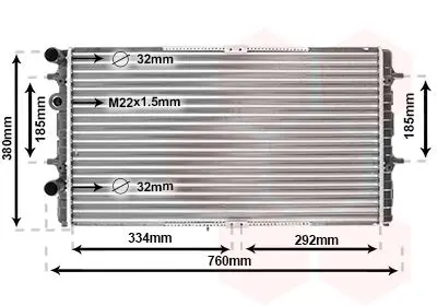 Handler.Part Radiator, engine cooling VAN WEZEL 58002180 1