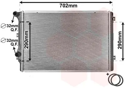 Handler.Part Radiator, engine cooling VAN WEZEL 58002207 1