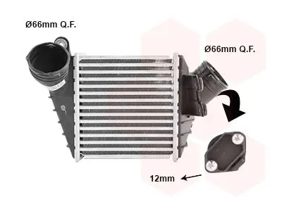 Handler.Part Intercooler, charger VAN WEZEL 58004219 1