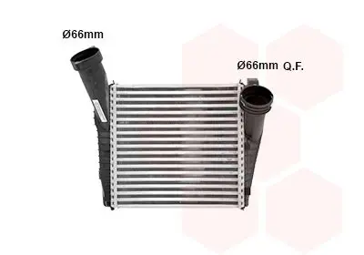 Handler.Part Intercooler, charger VAN WEZEL 58004234 1