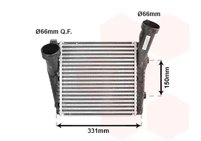 Handler.Part Intercooler, charger VAN WEZEL 58004235 1