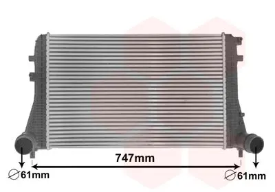 Handler.Part Intercooler, charger VAN WEZEL 58004306 1