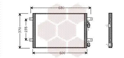 Handler.Part Condenser, air conditioning VAN WEZEL 58005153 1