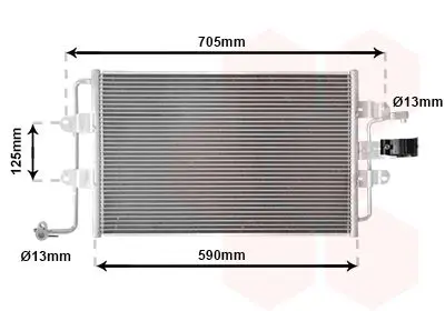 Handler.Part Condenser, air conditioning VAN WEZEL 58005176 1