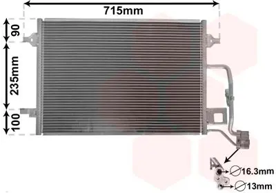 Handler.Part Condenser, air conditioning VAN WEZEL 58005189 1