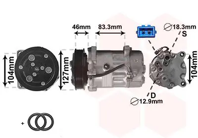 Handler.Part Compressor, air conditioning VAN WEZEL 5800K050 1