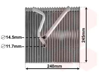 Handler.Part Evaporator, air conditioning VAN WEZEL 5800V241 1