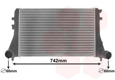 Handler.Part Intercooler, charger VAN WEZEL 58014701 1