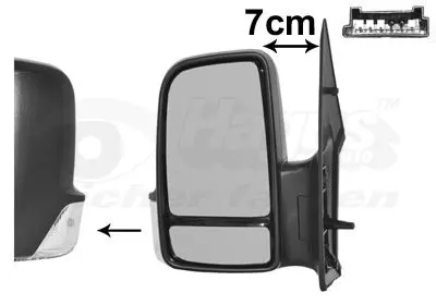 Handler.Part Outside mirror VAN WEZEL 5862801 1