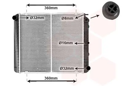 Handler.Part Radiator, engine cooling VAN WEZEL 59002038 1