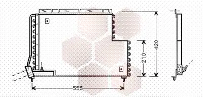 Handler.Part Condenser, air conditioning VAN WEZEL 59005131 1