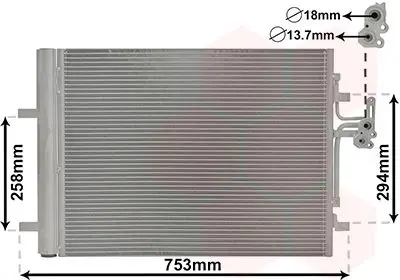 Handler.Part Condenser, air conditioning VAN WEZEL 59005161 1