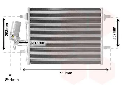 Handler.Part Condenser, air conditioning VAN WEZEL 59005166 1