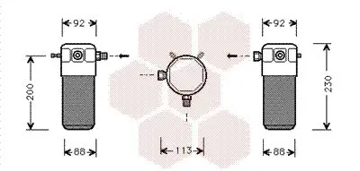 Handler.Part Dryer, air conditioning VAN WEZEL 5900D099 1