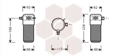 Handler.Part Dryer, air conditioning VAN WEZEL 5900D105 1