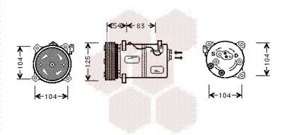 Handler.Part Compressor, air conditioning VAN WEZEL 5900K030 1