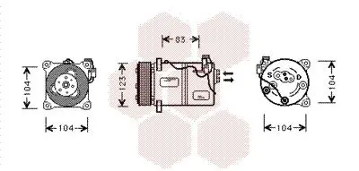 Handler.Part Compressor, air conditioning VAN WEZEL 5900K059 1