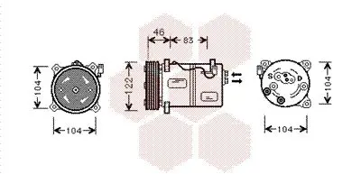 Handler.Part Compressor, air conditioning VAN WEZEL 5900K095 1