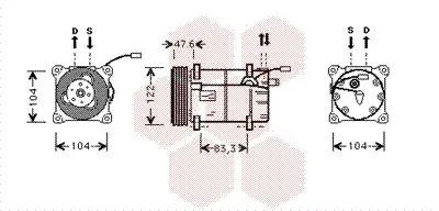 Handler.Part Compressor, air conditioning VAN WEZEL 5900K109 1