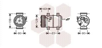 Handler.Part Compressor, air conditioning VAN WEZEL 5900K120 1