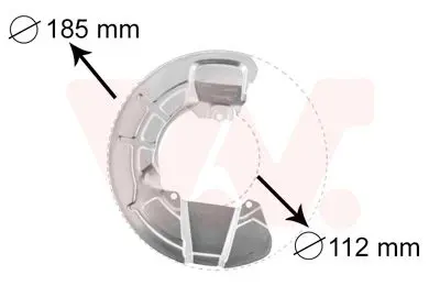 Handler.Part Splash panel, brake disc VAN WEZEL 5930371 1