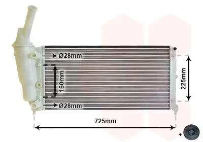 Handler.Part Radiator, engine cooling VAN WEZEL 73002083 1