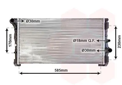 Handler.Part Radiator, engine cooling VAN WEZEL 73002088 1