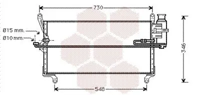 Handler.Part Condenser, air conditioning VAN WEZEL 73005069 1