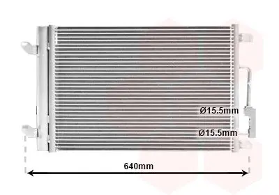 Handler.Part Condenser, air conditioning VAN WEZEL 73005090 1