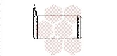 Handler.Part Heat exchanger, interior heating VAN WEZEL 73006032 1