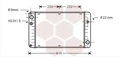 Handler.Part Radiator, engine cooling VAN WEZEL 74002004 1