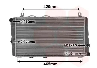 Handler.Part Radiator, engine cooling VAN WEZEL 76002002 1