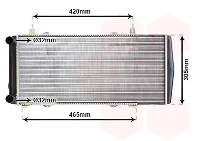 Handler.Part Radiator, engine cooling VAN WEZEL 76002004 1