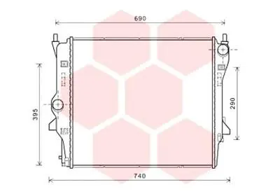 Handler.Part Radiator, engine cooling VAN WEZEL 77002054 1