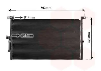 Handler.Part Condenser, air conditioning VAN WEZEL 77005032 1