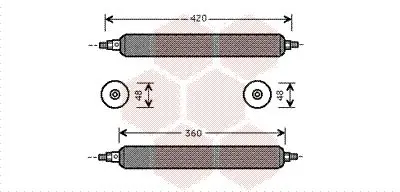 Handler.Part Dryer, air conditioning VAN WEZEL 7700D003 1