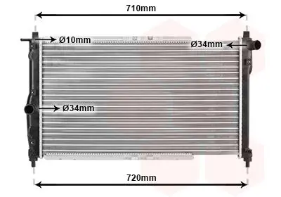 Handler.Part Radiator, engine cooling VAN WEZEL 81002009 1