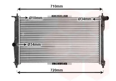 Handler.Part Radiator, engine cooling VAN WEZEL 81002016 1