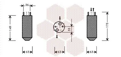 Handler.Part Dryer, air conditioning VAN WEZEL 8100D022 1