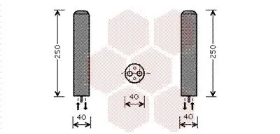 Handler.Part Dryer, air conditioning VAN WEZEL 8100D050 1