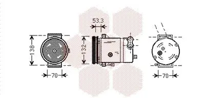 Handler.Part Compressor, air conditioning VAN WEZEL 8100K018 1