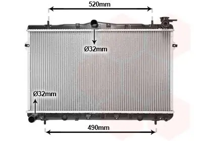 Handler.Part Radiator, engine cooling VAN WEZEL 82002043 1