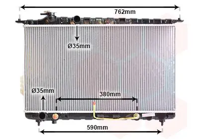 Handler.Part Radiator, engine cooling VAN WEZEL 82002107 1