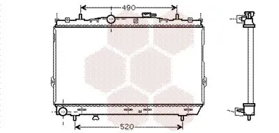 Handler.Part Radiator, engine cooling VAN WEZEL 82002185 1