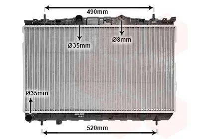 Handler.Part Radiator, engine cooling VAN WEZEL 82002187 1